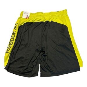 Reebok Men's Training Shorts Active Knit Pockets Slim 9” Inseam Size L Black New